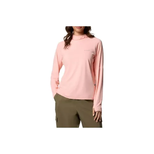 Columbia Skien Valley Omni-Shade Omni-Freeze Omni-Wick Insect Shield Shirt Women's Pink Sand