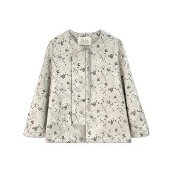 JK&JS Jackets & Coats Women's Silver Gray