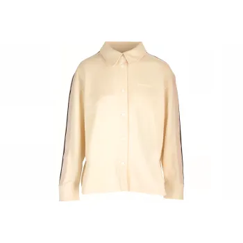 PALM ANGELS Logo Embroidered Buttoned Track Shirt