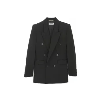 SAINT LAURENT Double breasted Wool Blazer