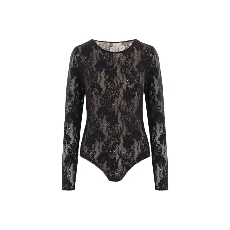 Zimmermann Long Sleeved Laced Bodysuit-0