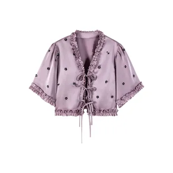 CARIEDO T Shirts Women's Purple
