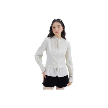 DEAR DEER PUFF Shirt Women's White