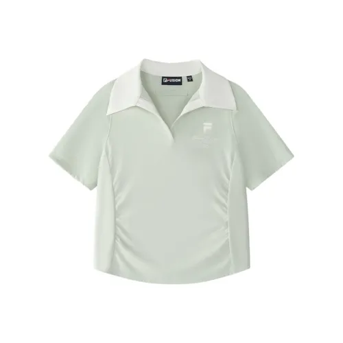 FILA FUSION FUSIONEERFUSION LIFE Polo Shirt Women's Pea Pod Green L G