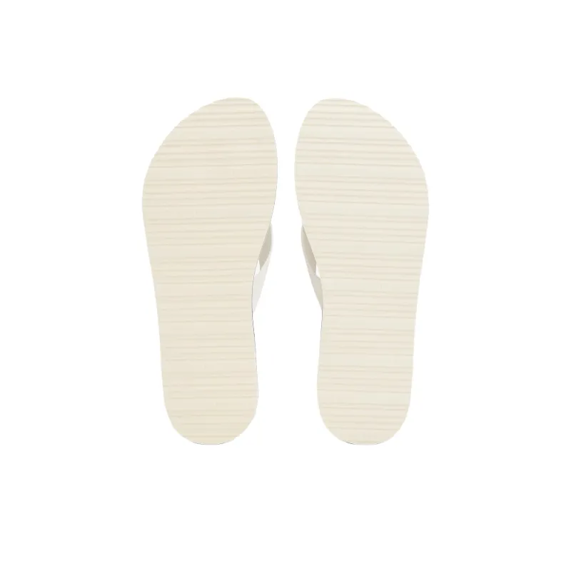 Tommy Hilfiger TH Monogram Flip Flops Women's Beige-5