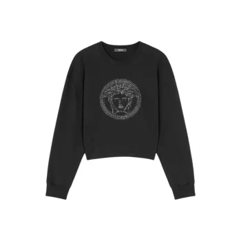 VERSACE Embellished Round Neck Sweatshirt
