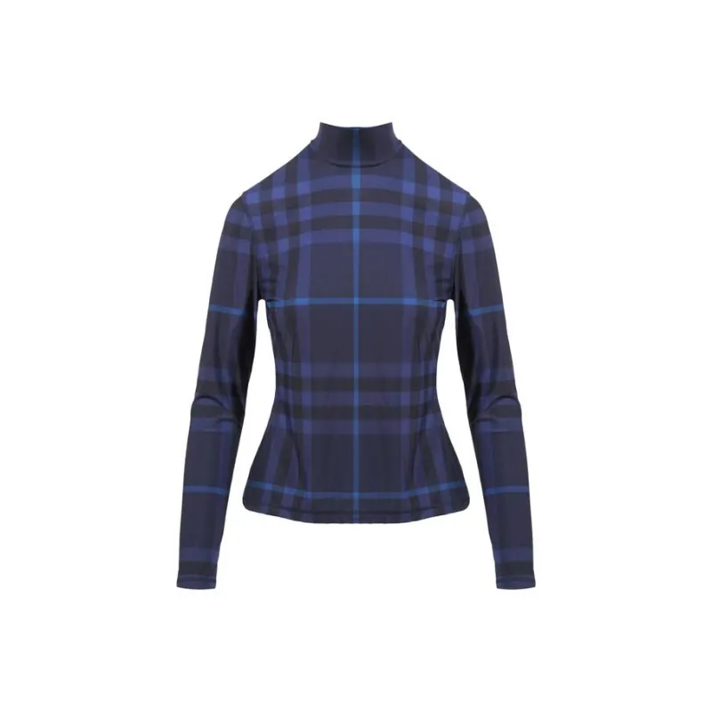 Burberry Emery Check Top 'Dark Charcoal Blue'-0