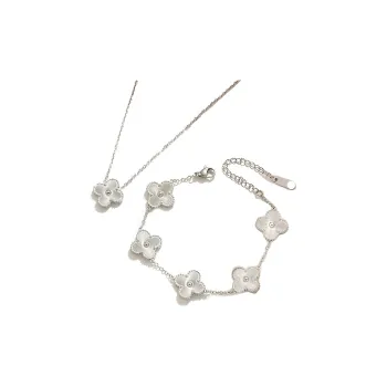 J&KINGLAY Titanium Steel Necklaces Women's