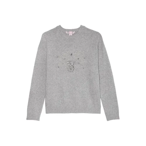 Victoria's Secret Embellished Crewneck Sweater / MHG Knitwear Women's Medium Gray