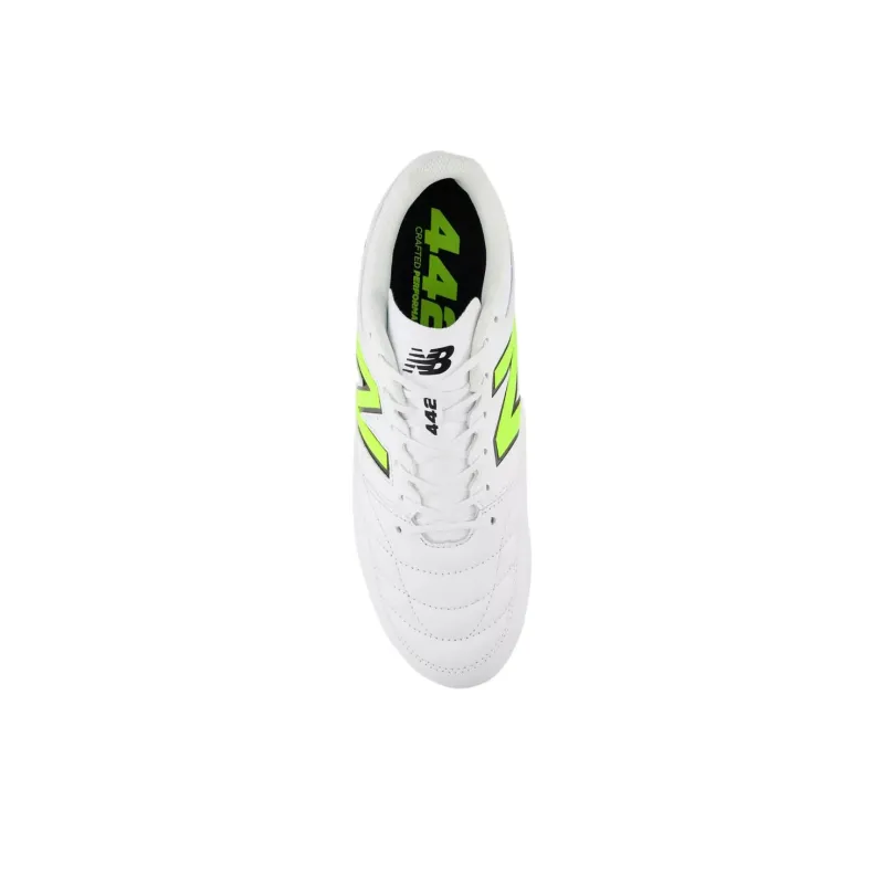 New Balance 442 V2 Team Soccer Shoes Unisex White 2E Width-3