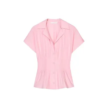 ZARA ZW Series Shirt Women's Neon Pink Red