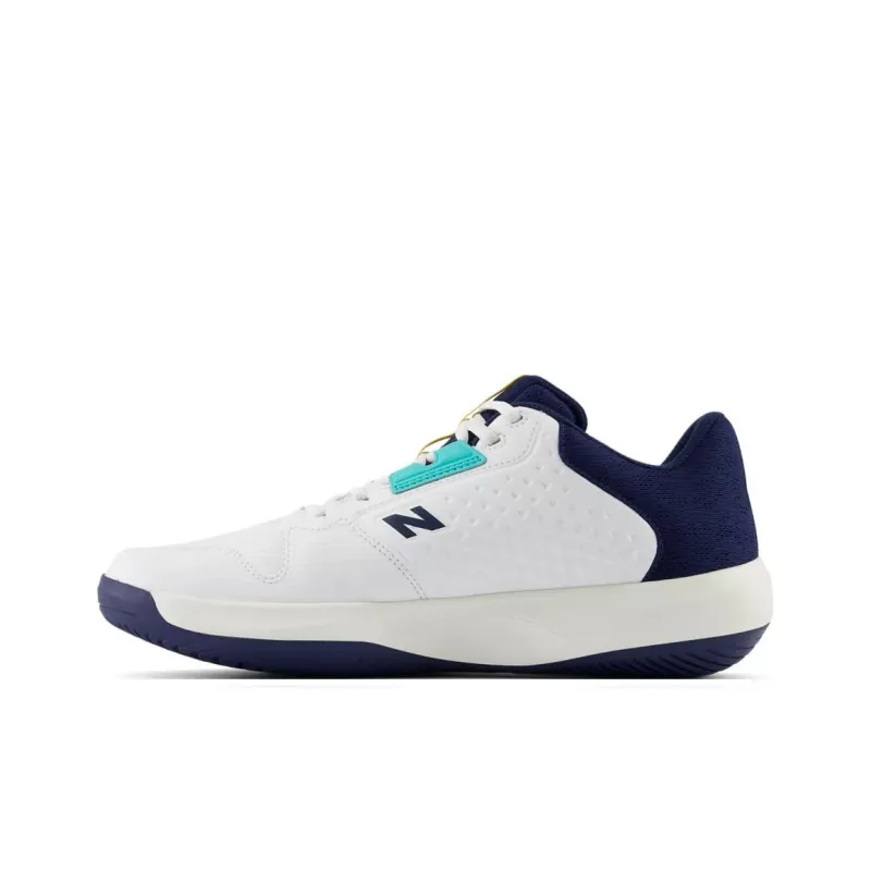 New Balance NB 696v6 Abrasion Resistant Low Top Running Shoes Men's White Blue 2E Width-2