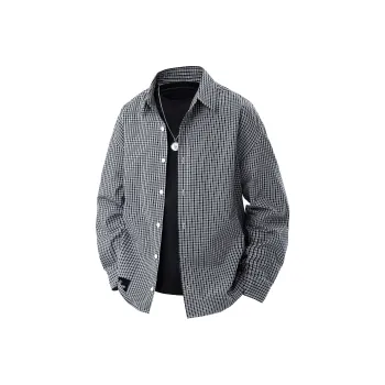ROBINHOOD Shirt Unisex Black White Plaid