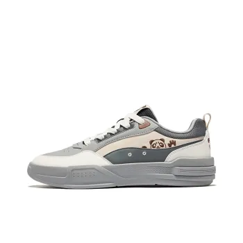 Erke Battery Panda 4lite Slip Resistant Cushioning Height Increasing Low Top Skateboard Shoes Men's Gray Beige
