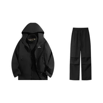 KFKU Casual Sportswear Unisex Black