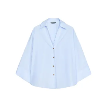 ZARA Shirt Women's Light Sky Blue