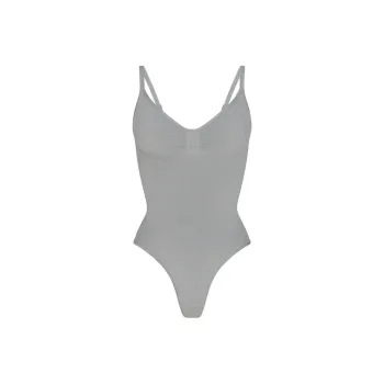 SKIMS SEAMLESS SCULPT THONG BODYSUIT Jumpsuit Women's PACIFIC/Pacific