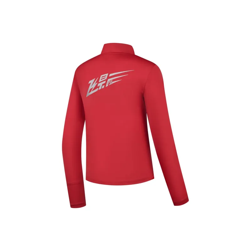 QIAODAN Feiying T Shirt Women's Vintage True Red-1