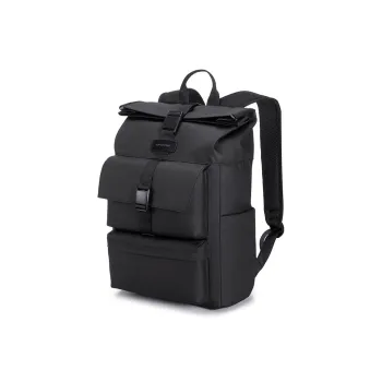KINGSONS Polyester Backpack Large Size Men's Black/Gray