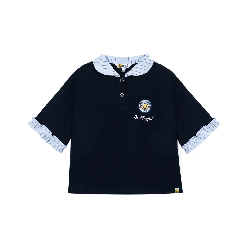 B.Duck Polo Shirt Women's Navy Blue-0