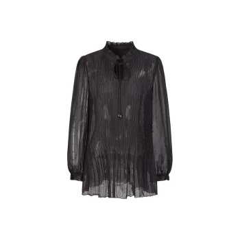 JZ. ANNAKRO Chiffon Shirts Women's Coffee