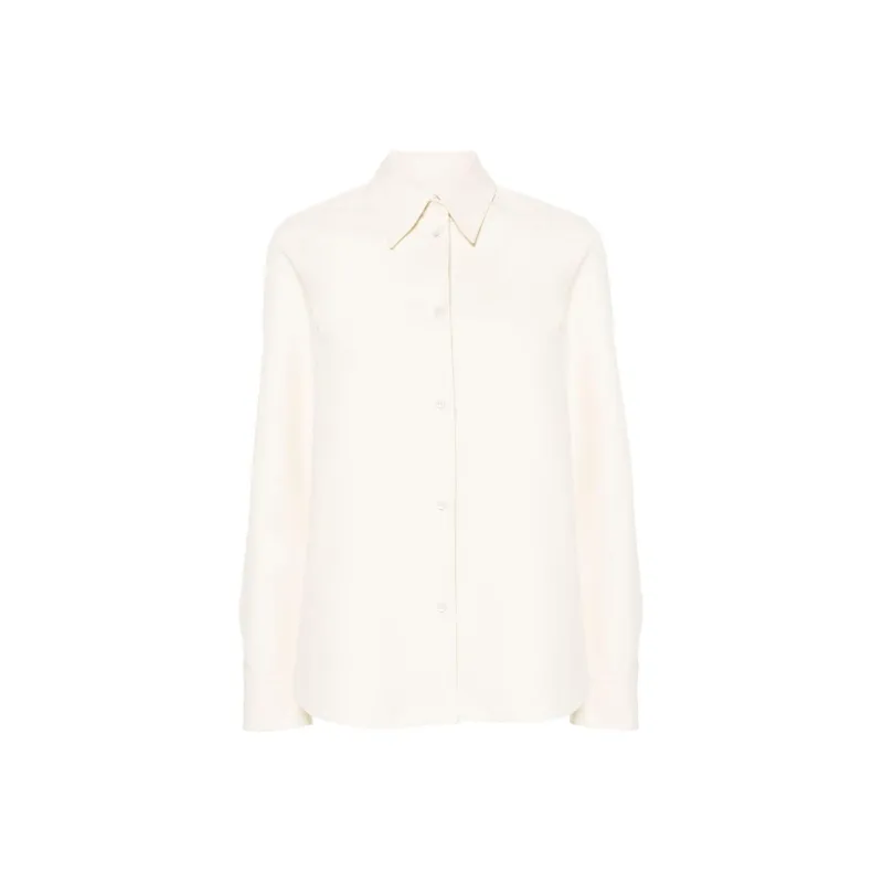JIL SANDER Curved Hem Poplin Shirt-0