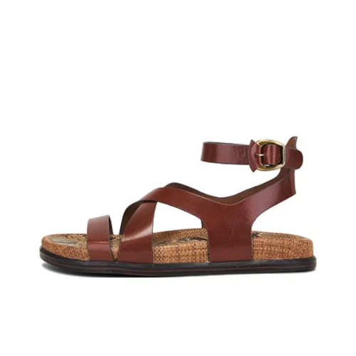 SAM EDELMAN Delia One Strap Sandals Women's Brown