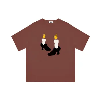 EMPTY REFERENCE Short Sleeved T Shirts Unisex Brown