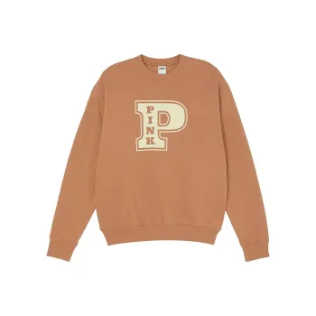 Victoria's Secret PINK Ivy Fleece Classic Crew Sweatshirt/Toffee Sweatshirt Women's Toffee