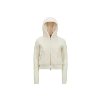 Moncler Padded Teddy Zip Up Hoodie