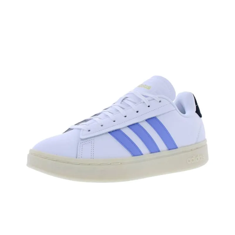 Adidas GRAND COURT ALPHA Anti Slip Wear Resistant Low Top Skateboard Shoes Women's White-0