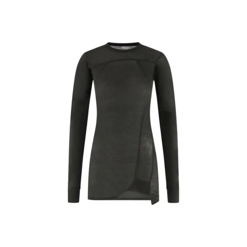 RICK OWENS Long Sleeved Round Neck T Shirt-0