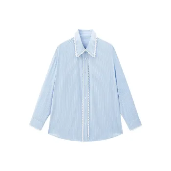 LEDIN Shirt Women's Light Denim Blue