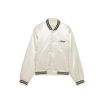 ARITZIA Aritzia Masa Satin Bomber Jackets Coats Women's Matte Pearl/Matte Pearl