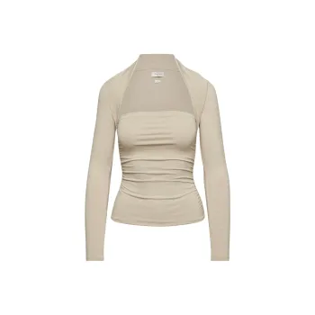 ARITZIA T-Shirt Women's Heather Oat Beige/Stonecrop Oatmeal Beige
