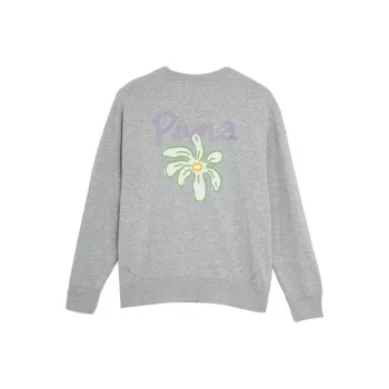 PUMA American Sweatshirt Women's Light Mixed Gray