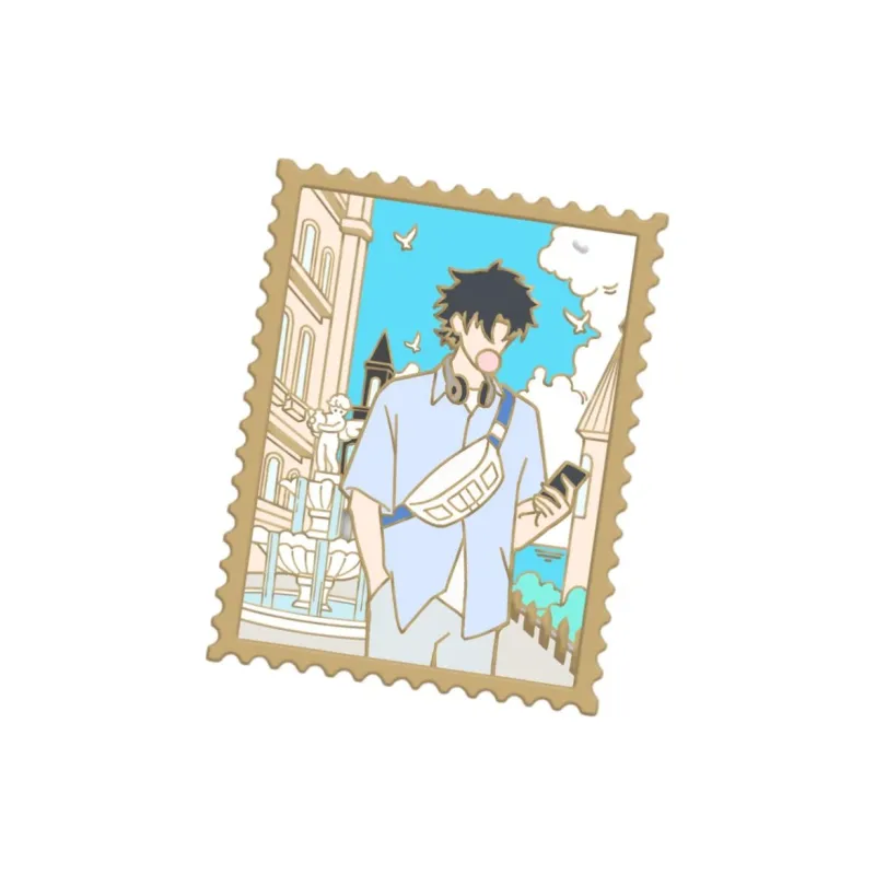 March·Monster x Time Agents Cheng Xiaoshi, Lu Guang, Xia Fei, Liu Xiao Yingdu Letter Character Metal Badges-2