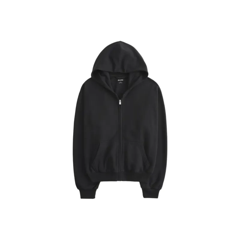 Hollister Jackets Coats Women's Black-0