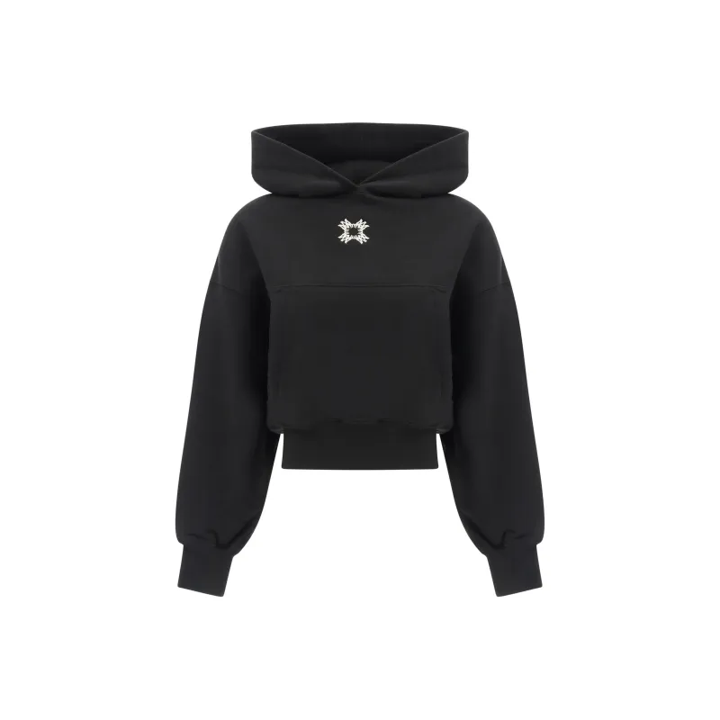 AMIRI Long-Sleeved Cropped Sweatshirt-0