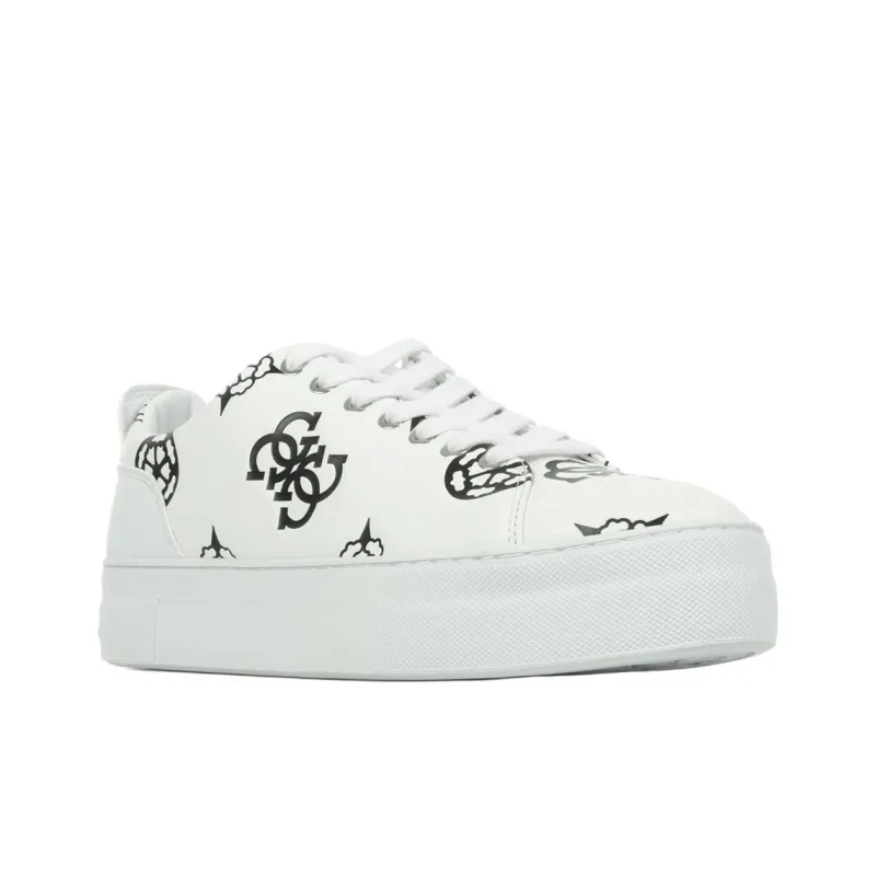 GUESS Gianele Abrasion Resistant Low Top Skateboard Shoes Women's White-2