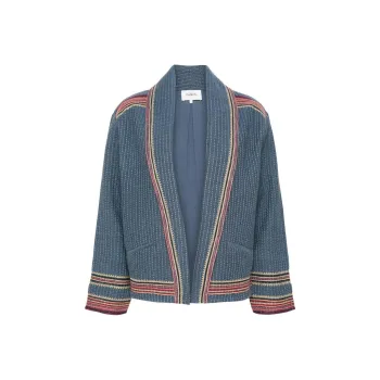 BA&SH Ciago Striped Cotton Jacket