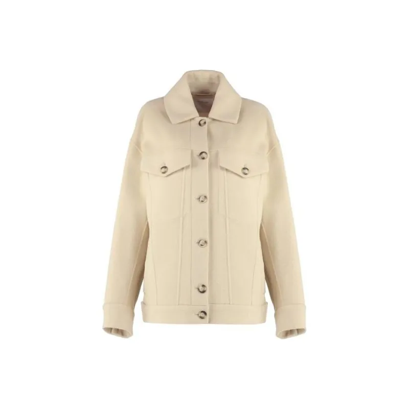 SportMax Buttoned Long-Sleeved Jacket-0