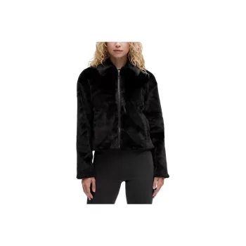 Lululemon Plush Fleece Jackets Coats Women's Black