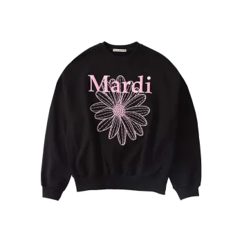 MARDI MERCREDI Sweatshirt Korean Style Women's