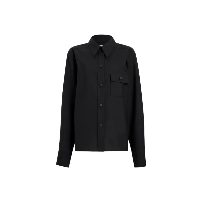 KHAITE Yatty Long Sleeved Button Up Top-0