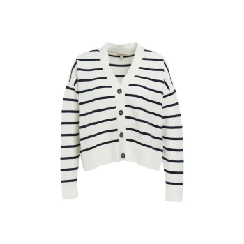 BARBOUR Mariner Cardigan Knitwear Women's White