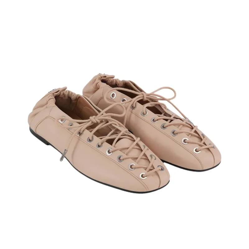 GANNI Frappe Casual Single Shoes Women's Beige Pink-1
