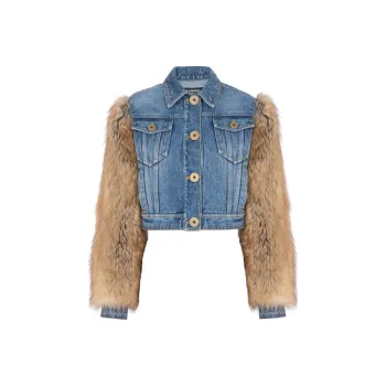 BALMAIN Jackets Women's Blue