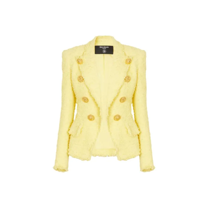 BALMAIN Jackets Coats Women's Yellow-0