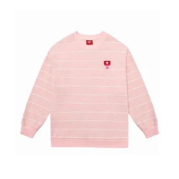 Checkitout Sweatshirt Unisex Peach Blossom Lace Pink/Ecru